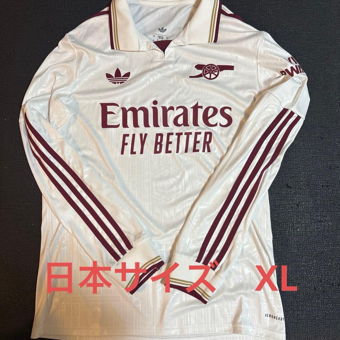 アーセナル adidas 3rd 長袖シャツ XL ホワイト