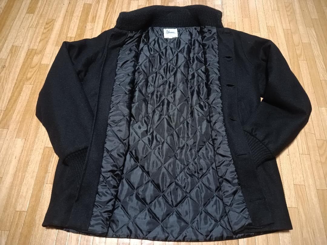 【イギリス製】yarmo ドンキーコート サイズ42 黒 イングランド ヤーモ