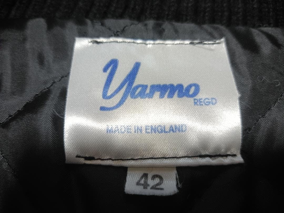 【イギリス製】yarmo ドンキーコート サイズ42 黒 イングランド ヤーモ