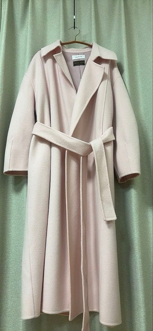 FRAY I.D ウール トレンチ リバーコート ピンク ロングコートS 神崎恵