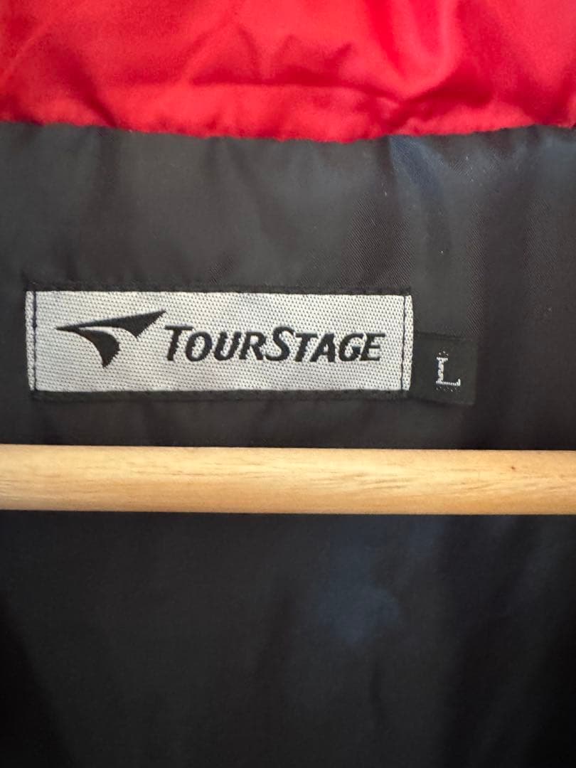 希少　美品　ブリヂストン×ツアーステージ　　2way ベンチコート　ビックロゴ