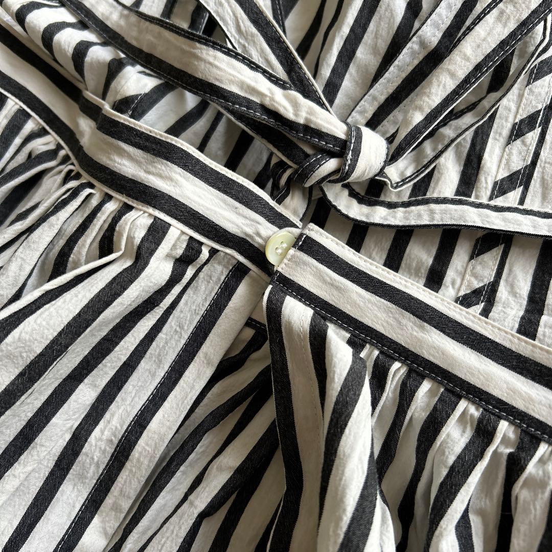 【未使用】kurasukoto おめかしエプロン くらすこと ストライプ