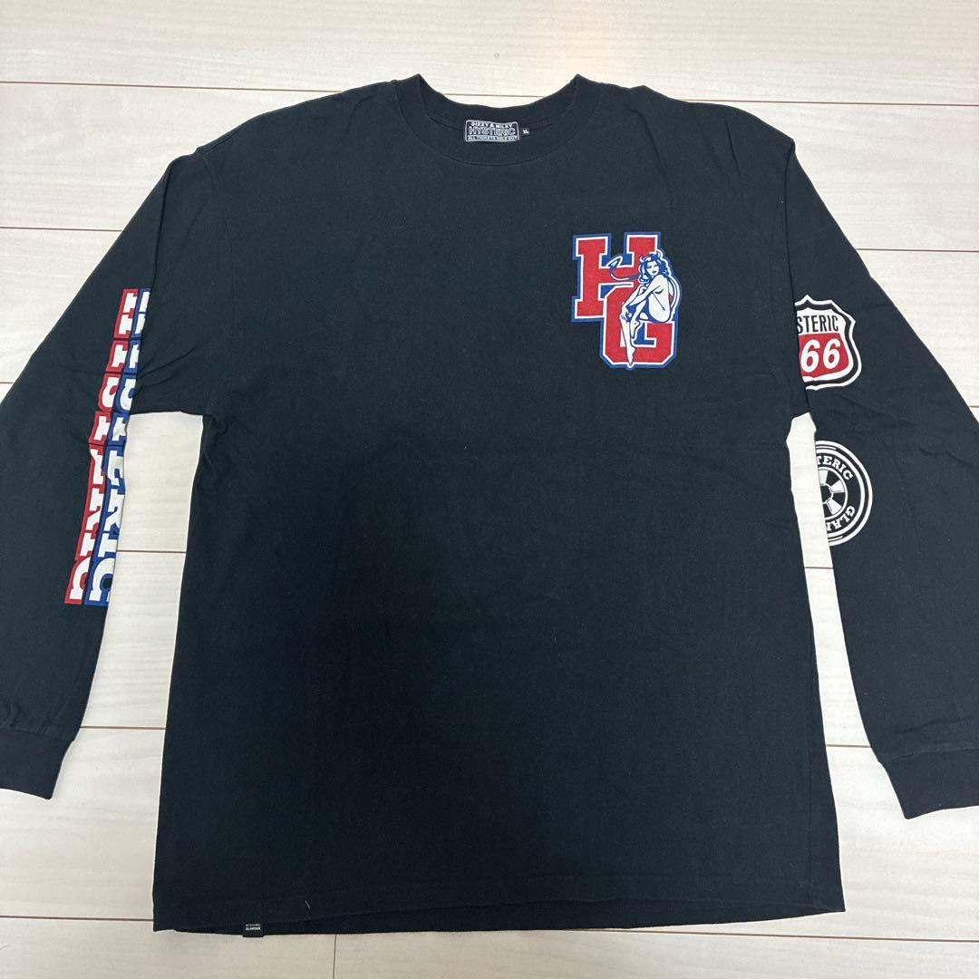 ヒステリックグラマー ブラック長袖　XLサイズ