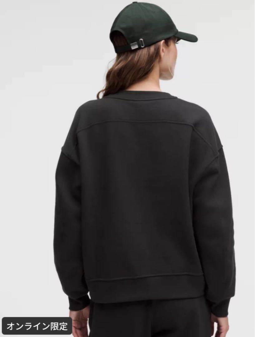 ❤️専用❤️新品☆限定 ルルレモン クルー グラフィック トレーナー スウェット 黒