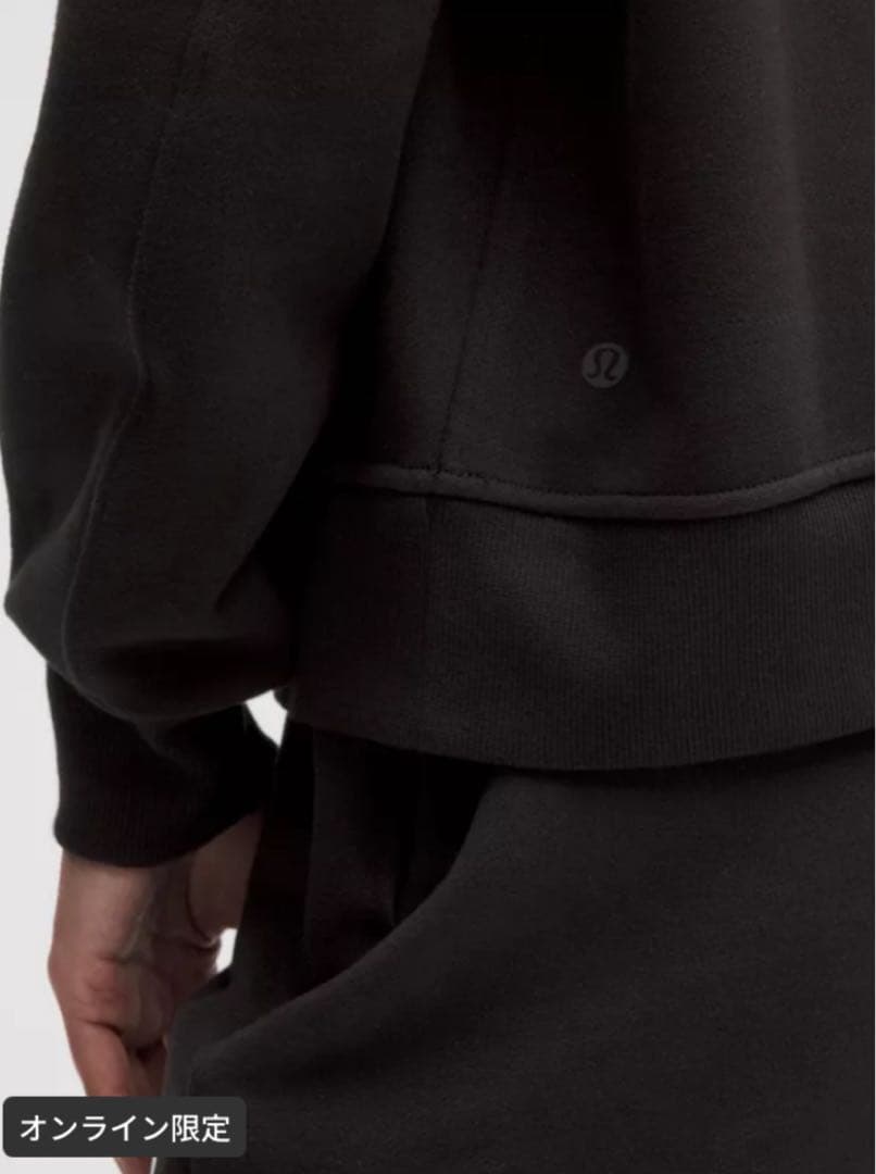 ❤️専用❤️新品☆限定 ルルレモン クルー グラフィック トレーナー スウェット 黒