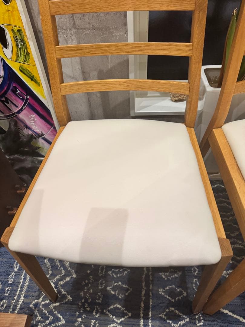 IDC大塚家具 ダイニングチェア シネマ HOC-096 WO 椅子2脚セット