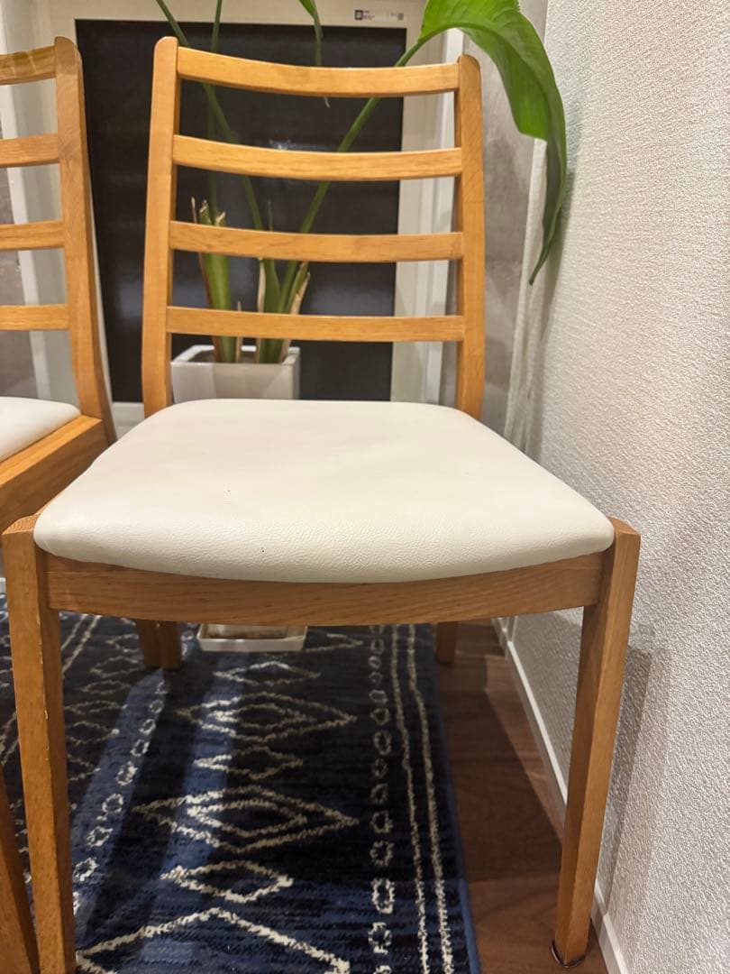 IDC大塚家具 ダイニングチェア シネマ HOC-096 WO 椅子2脚セット