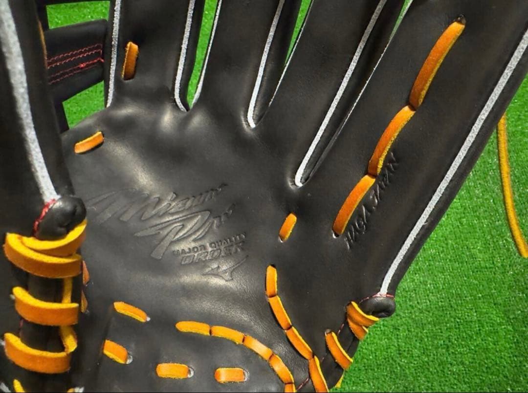 ミズノプロ オーダー 硬式 外野 新品 HAGA JAPAN 波賀 日本製 西川