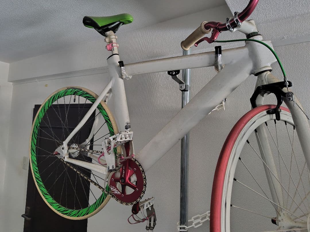 leader リーダー 735 カスタム ピスト 自転車 ジブラ柄リム