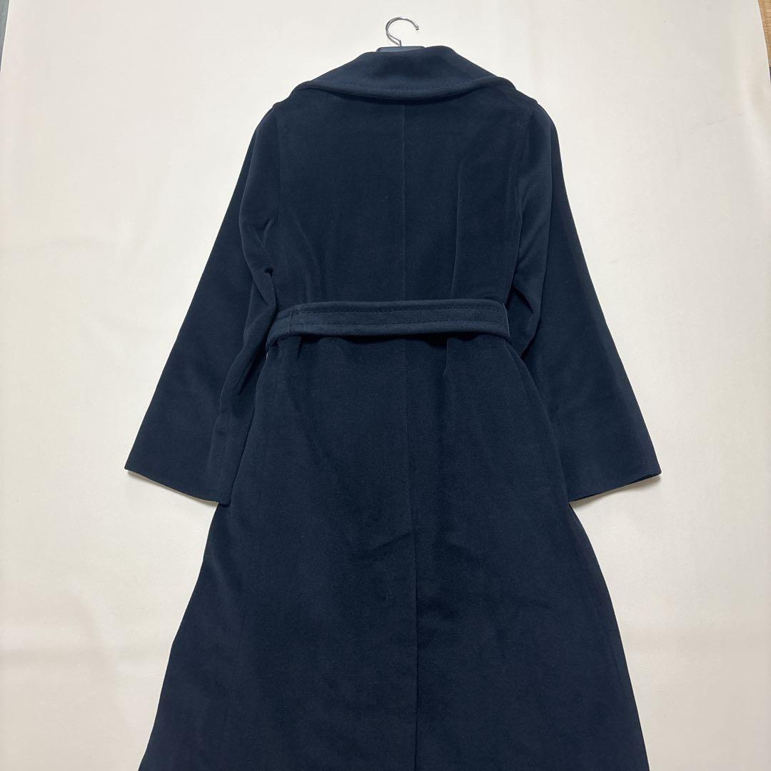 美品✨マックスマーラ ベルテッドロングコート バージンウール アンゴラ 40 L