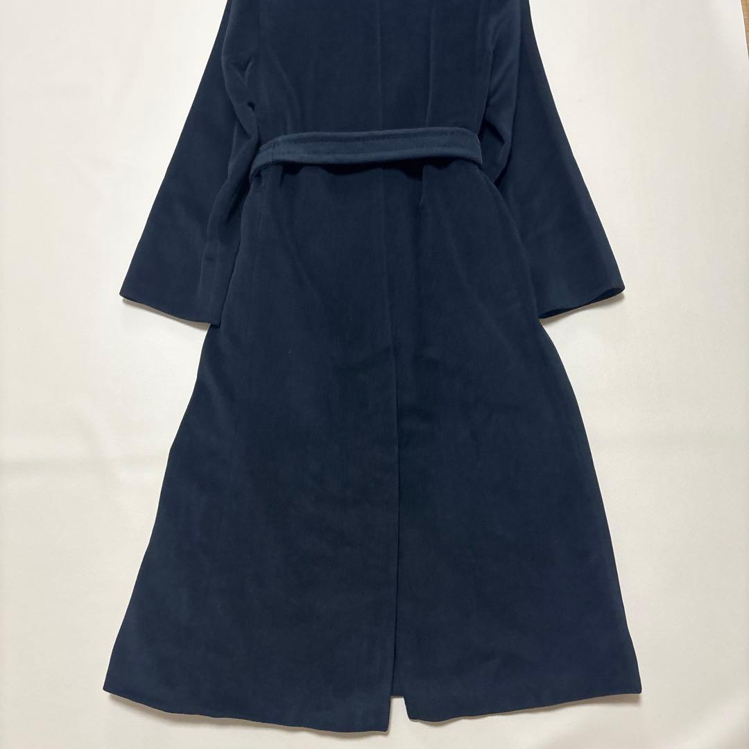 美品✨マックスマーラ ベルテッドロングコート バージンウール アンゴラ 40 L