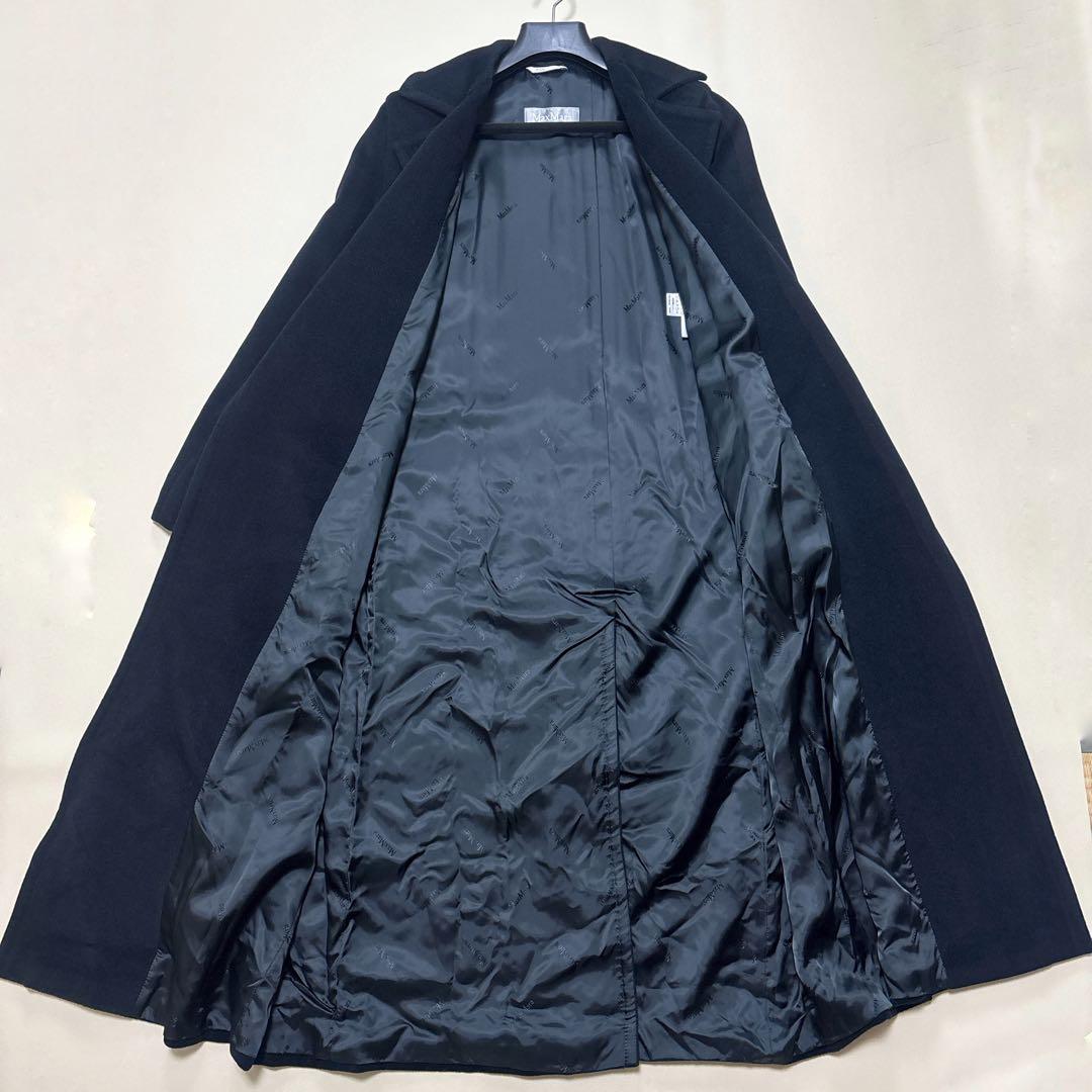 美品✨マックスマーラ ベルテッドロングコート バージンウール アンゴラ 40 L