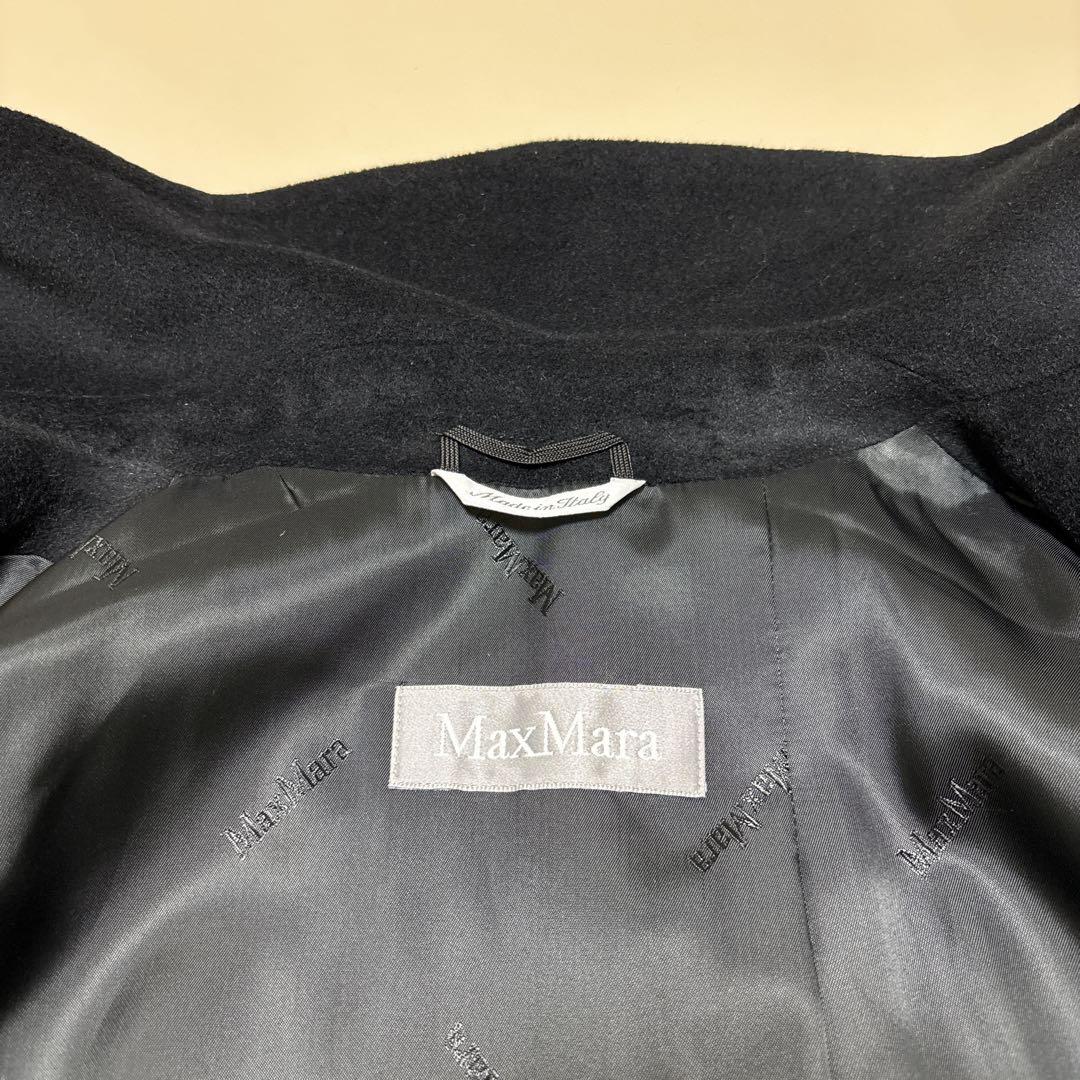 美品✨マックスマーラ ベルテッドロングコート バージンウール アンゴラ 40 L