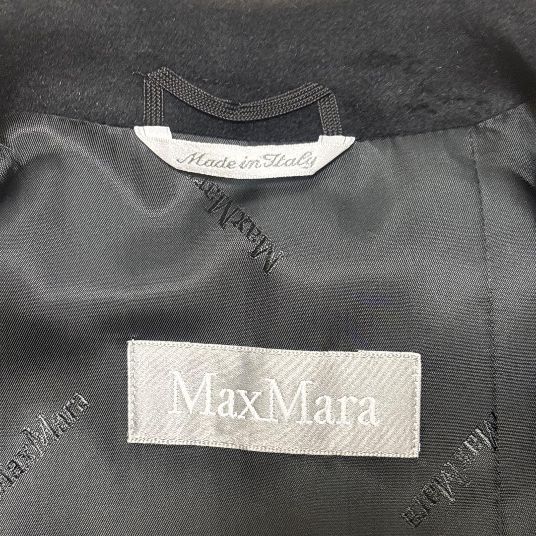 美品✨マックスマーラ ベルテッドロングコート バージンウール アンゴラ 40 L