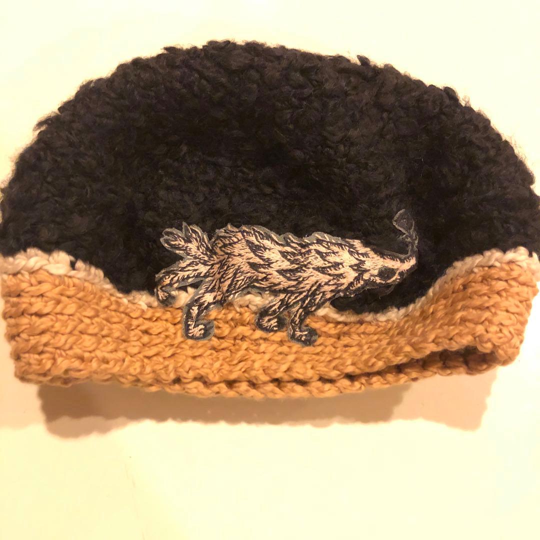 ミナペルホネン　wolf&flower ベレー帽