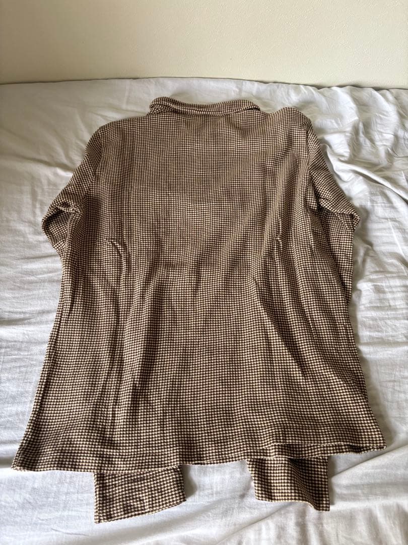 ブッチャープロダクツ　butcher products 千鳥柄　ポロシャツ