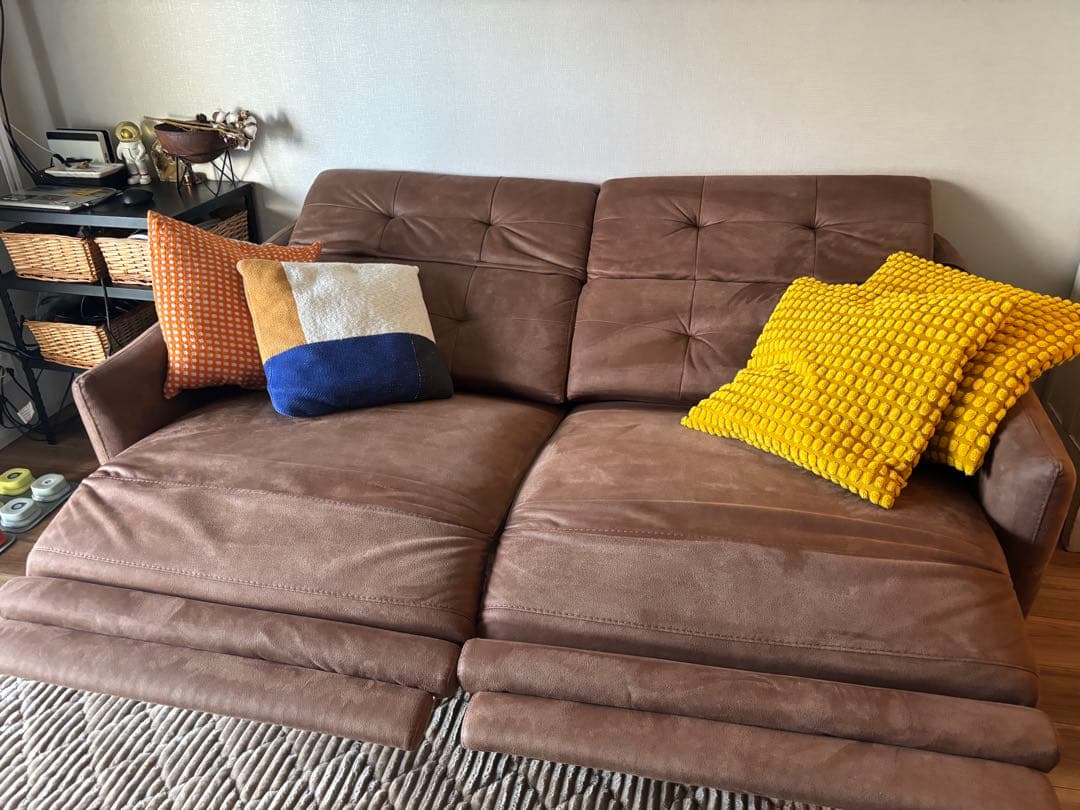 ジャーナルスタンダードファニチャ　リクライニングソファ　美品