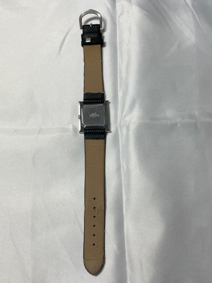 HERMES スクエア型クォーツ腕時計　ノベルティ