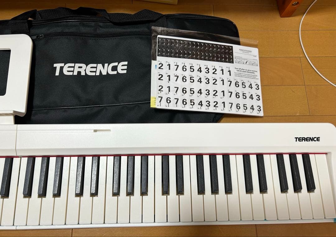 TERENCE 電子ピアノ 88鍵盤 折り畳み式 キーボード タッチレスポンス鍵