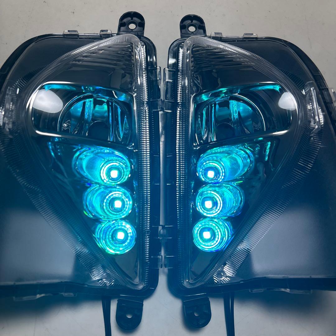 在庫処分価格！50プリウス前期社外新品フォグH11 RGB加工Bluetooth