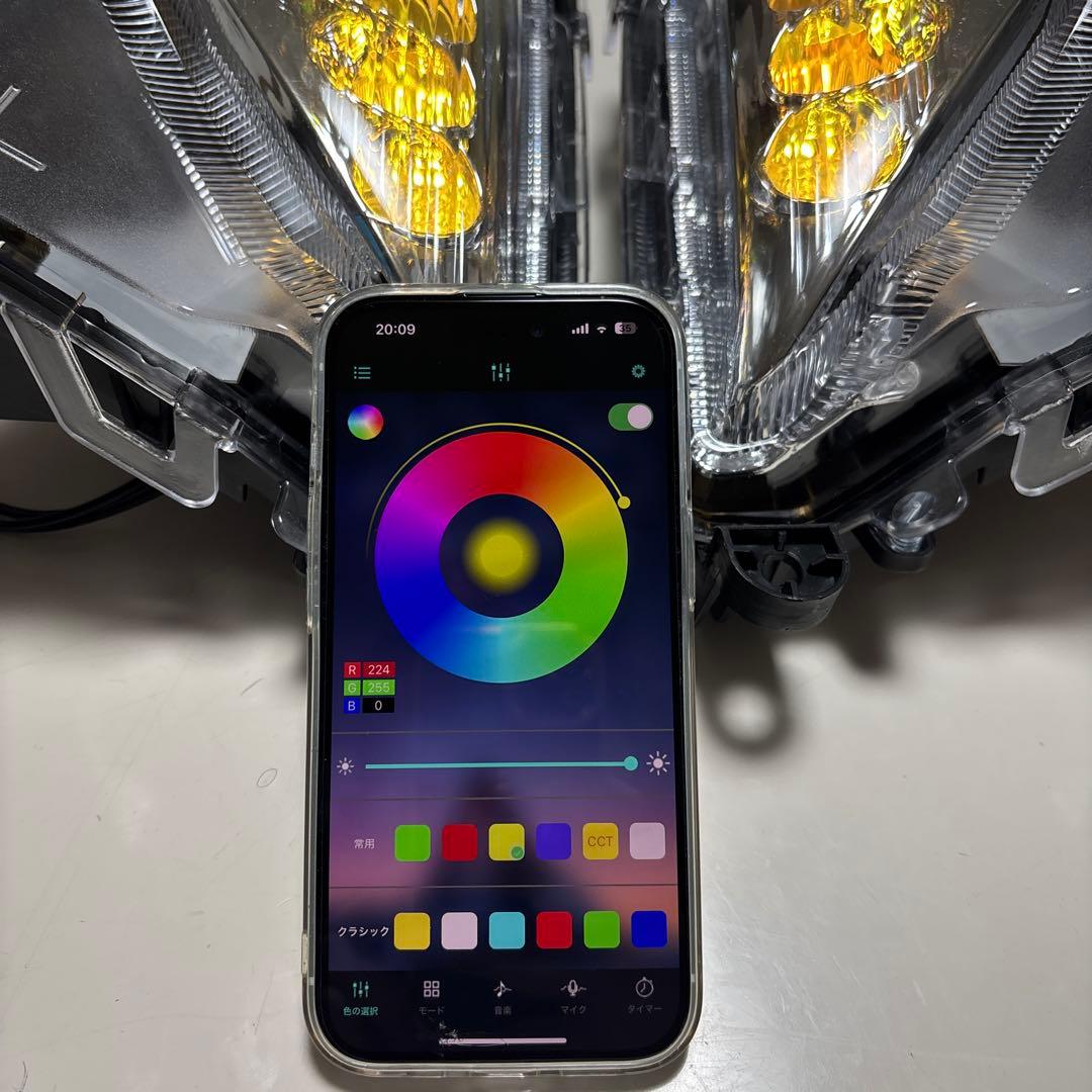 在庫処分価格！50プリウス前期社外新品フォグH11 RGB加工Bluetooth