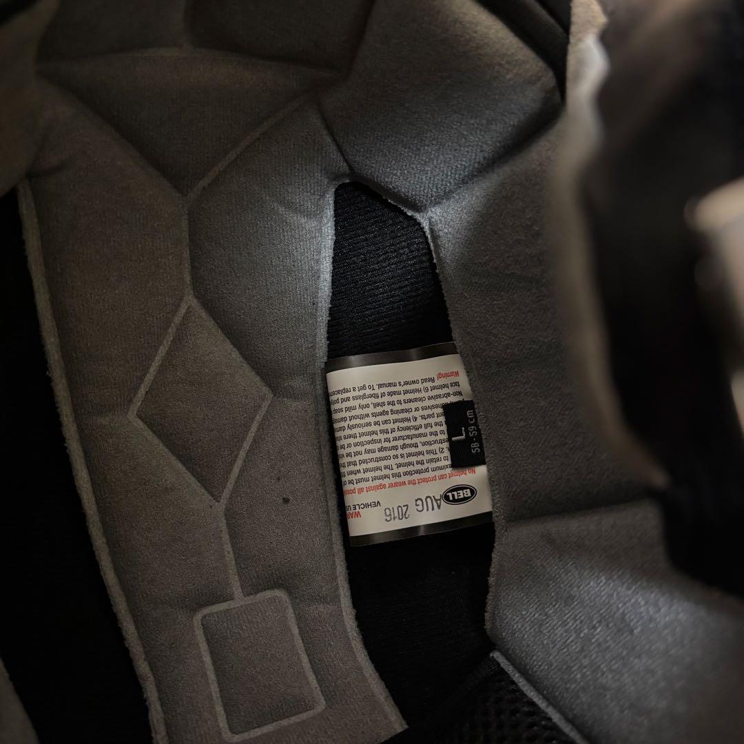 BELL フルフェイス マットブラック ヘルメット L