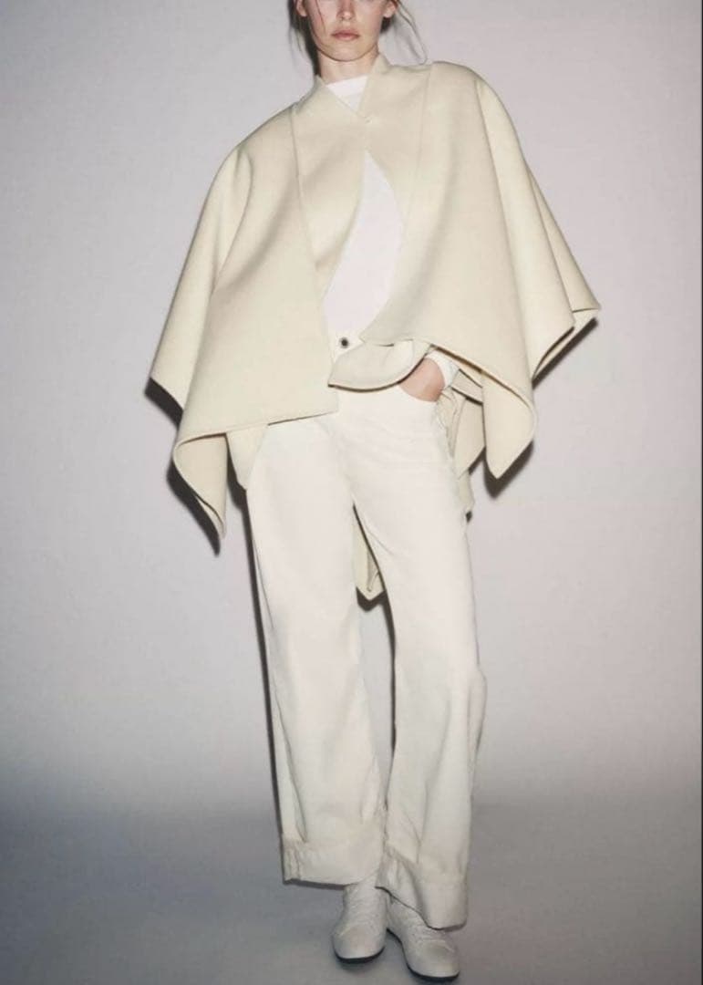 ZARA ZW WOOL COLLECTION ウールケープコート 今期完売品