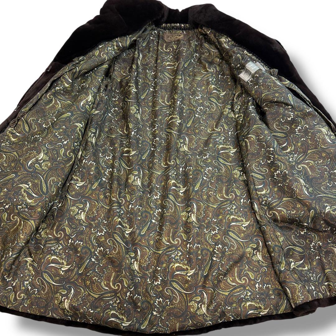 サガミンク 1999 毛皮 リアルファーコート シェアードミンク　ペイズリー柄