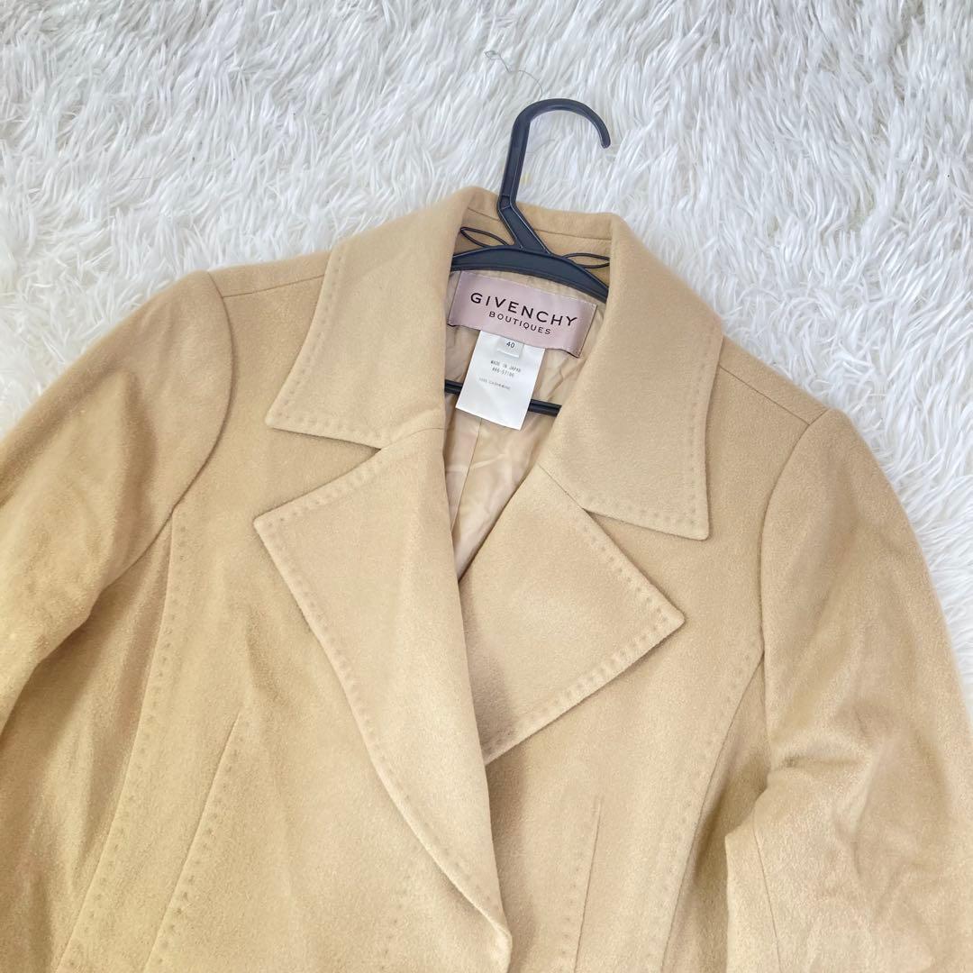 GIVENCHY チェスターコート ベージュ カシミア100% サイズ40