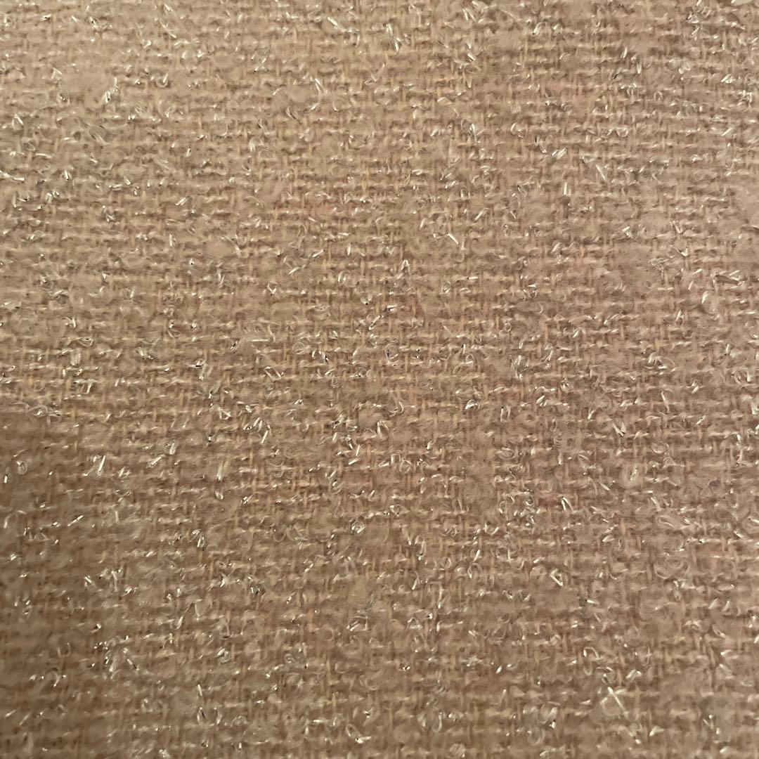 CELFORD ツイードベルスリーブミドルコートピンク