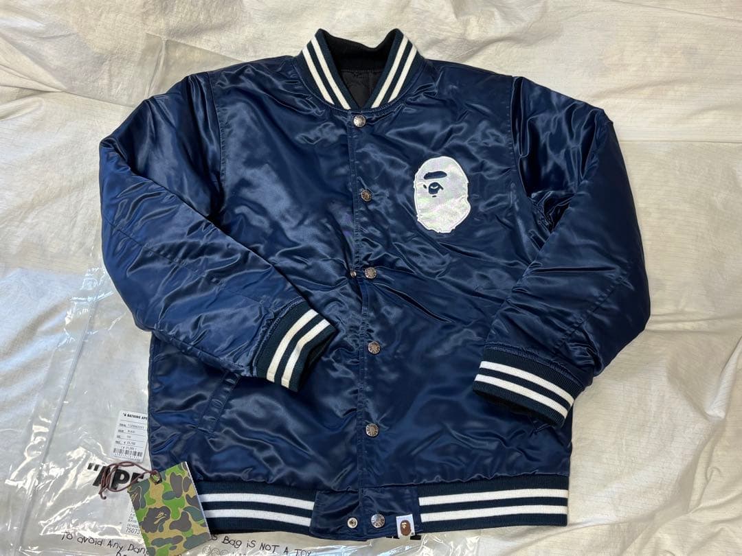 A BATHING APE リバーシブルブルゾン 黒紺BAPE KIDS 150