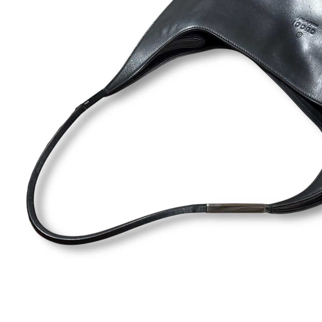 バッグ GUCCI Tom Ford Black Leather Shoulderbag