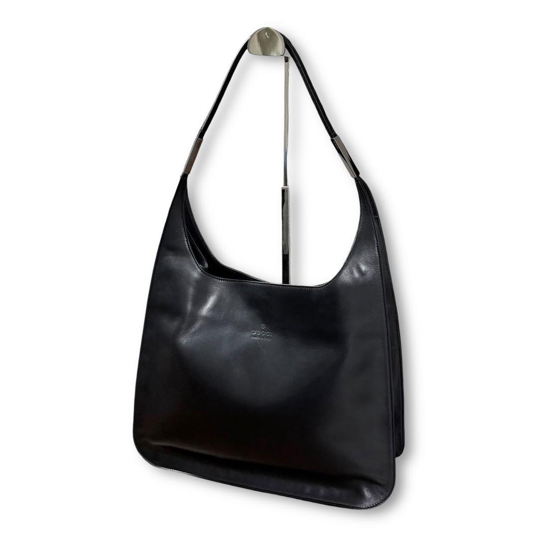 バッグ GUCCI Tom Ford Black Leather Shoulderbag