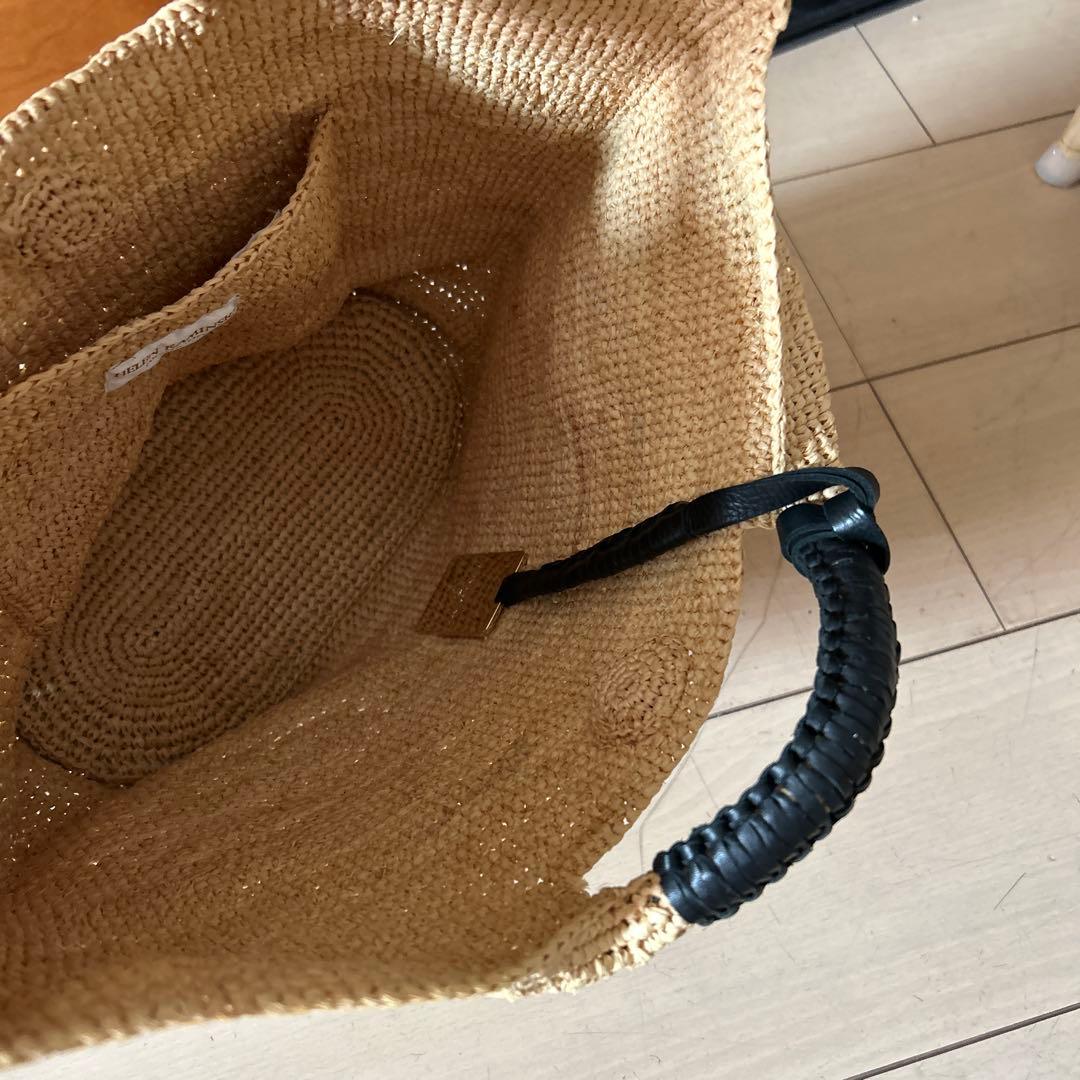 美品　ヘレンカミンスキー　ラフィアトートバッグ