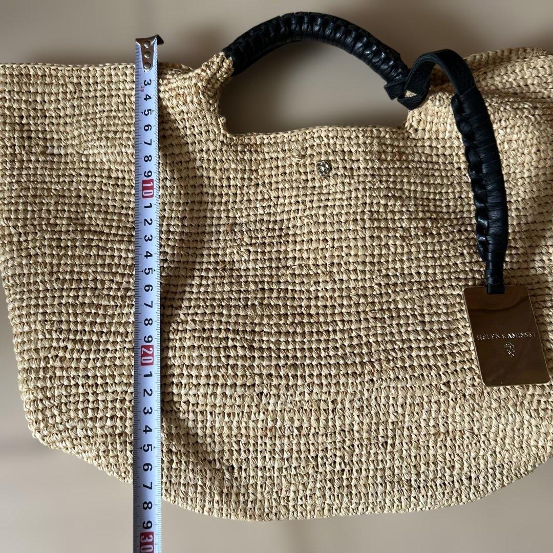 美品　ヘレンカミンスキー　ラフィアトートバッグ