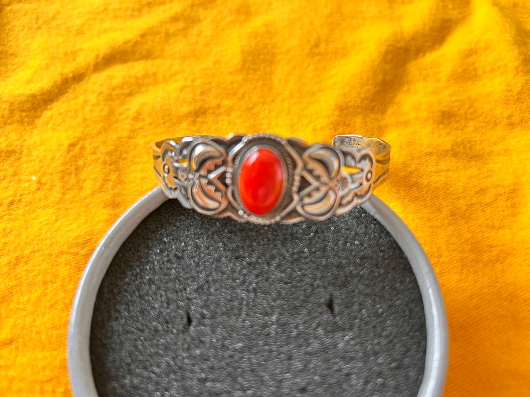 ナバホ族ジュエリー/ バングル / A.payton /STERING