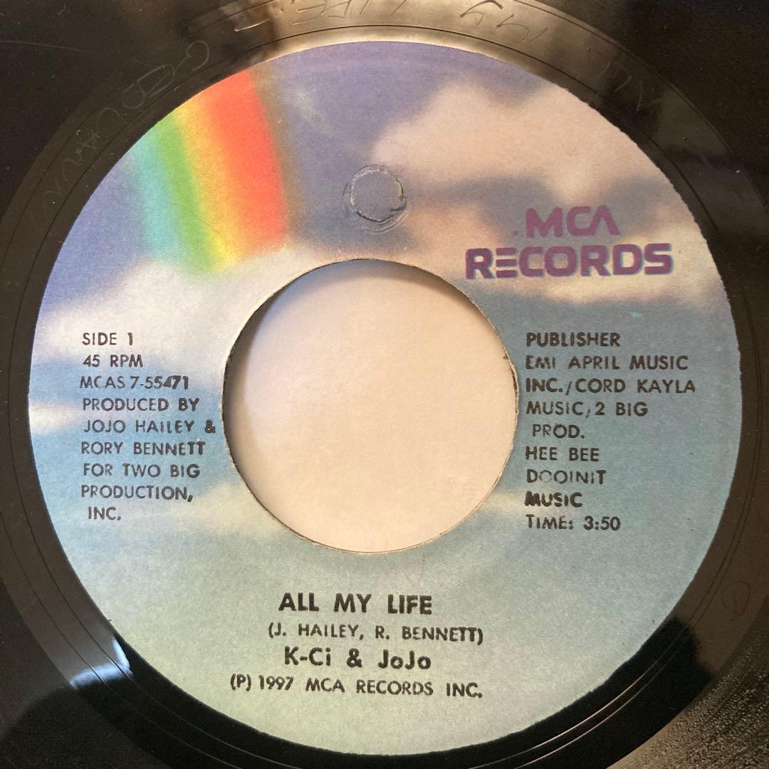 ジャマイカ盤45 K-Ci & JoJo/ALL MY LIFE