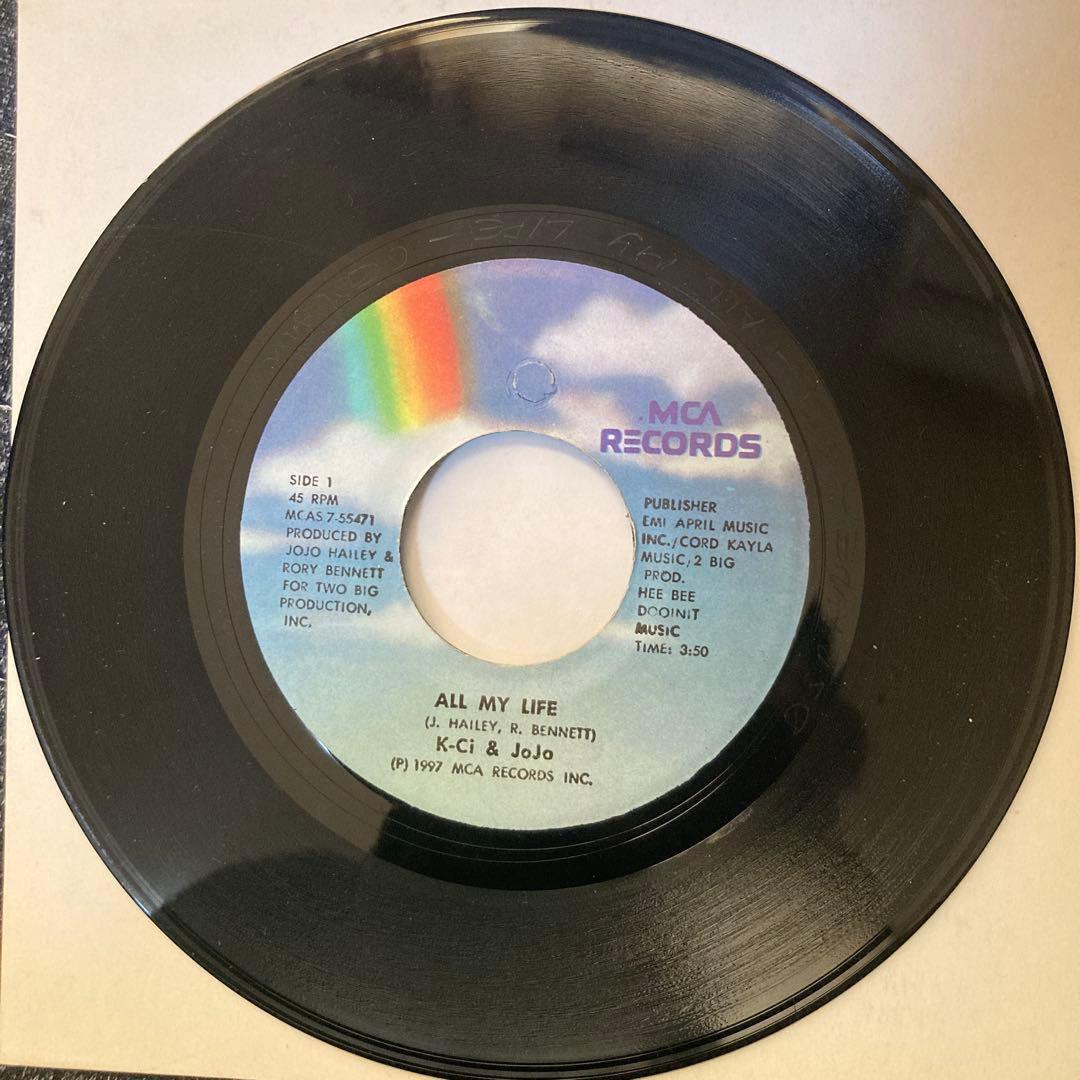 ジャマイカ盤45 K-Ci & JoJo/ALL MY LIFE