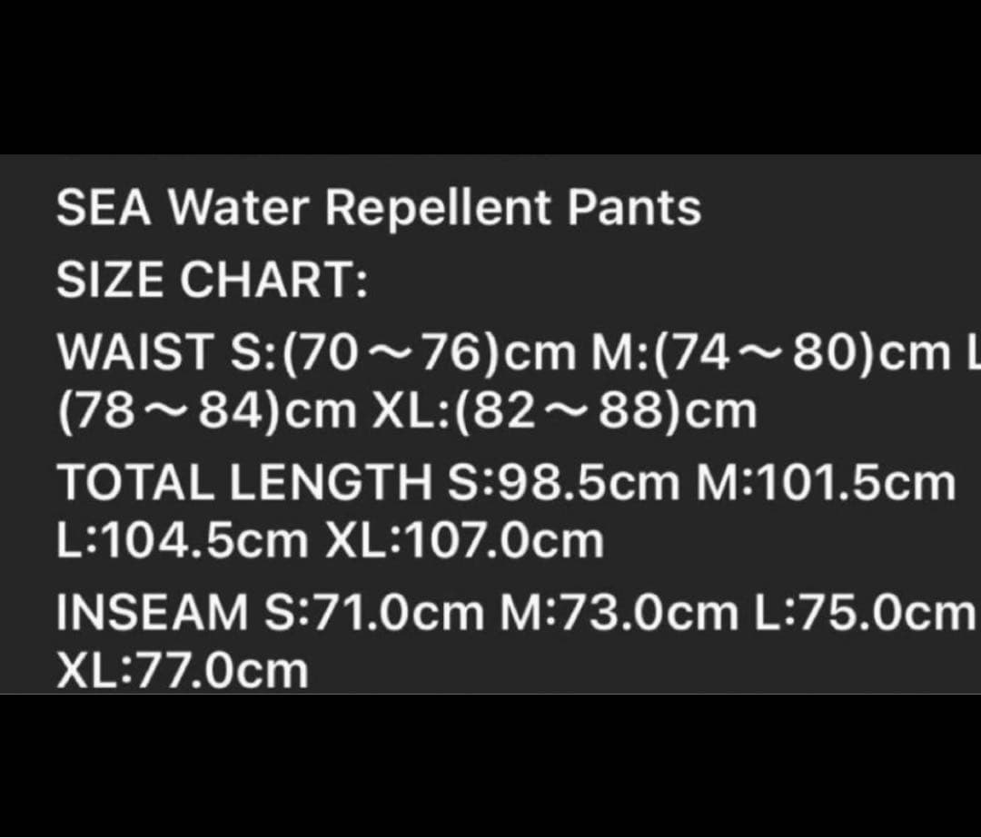 パンツ SEA WATER REPELLENT PANTS