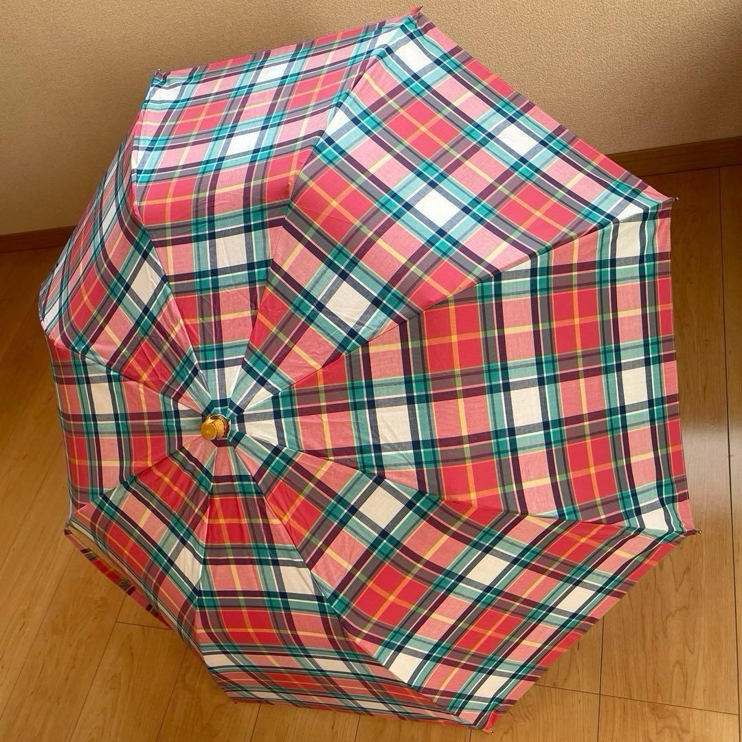トラディショナルウェザーウェア　　　折り畳み傘　マドラスチェック柄