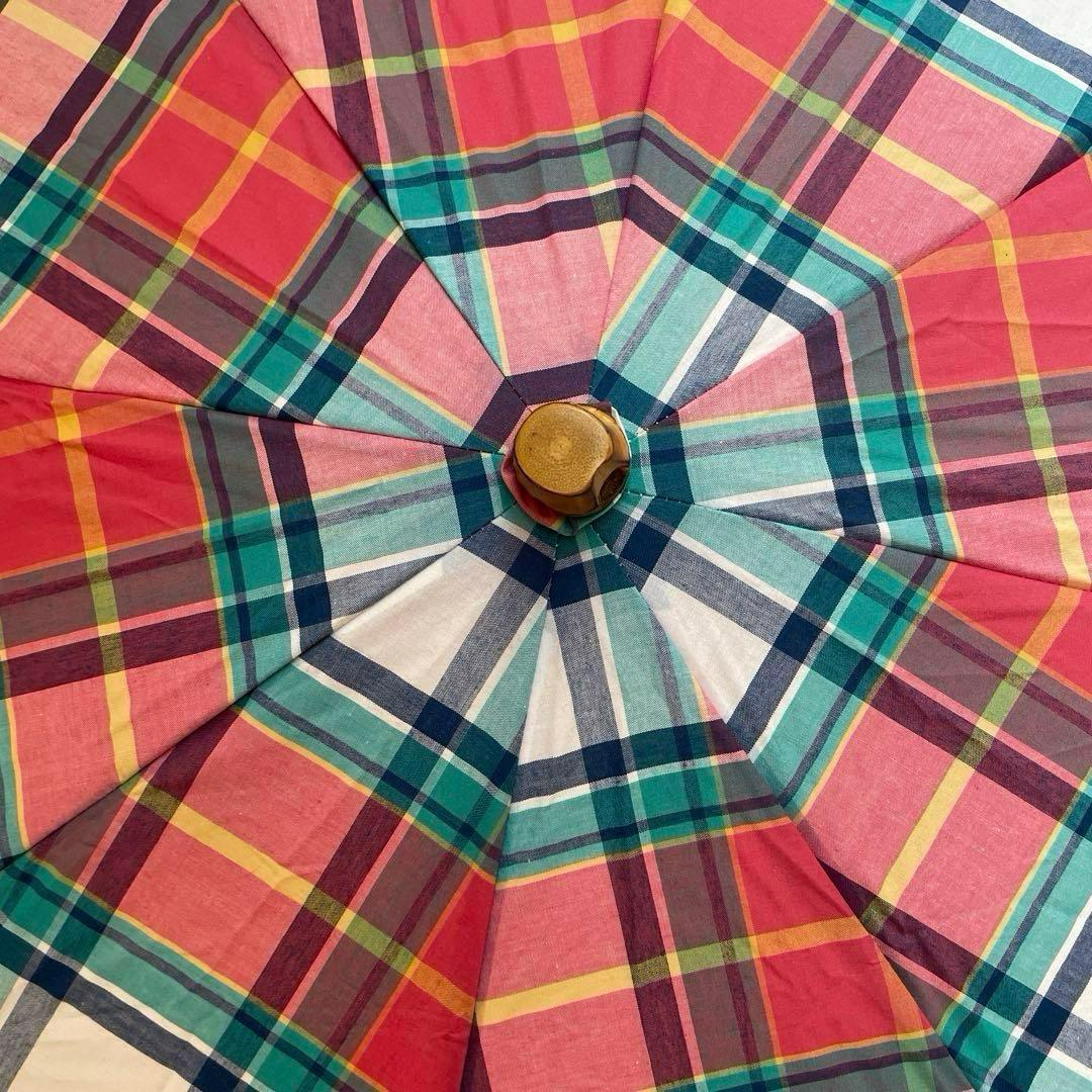 トラディショナルウェザーウェア　　　折り畳み傘　マドラスチェック柄