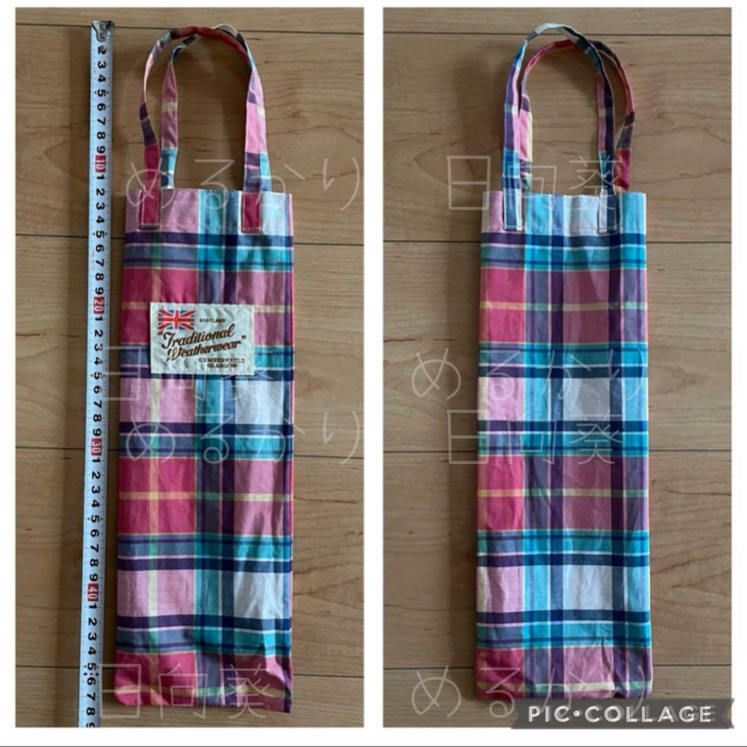 トラディショナルウェザーウェア　　　折り畳み傘　マドラスチェック柄