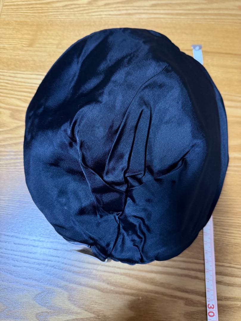 ブラックグラマミンク　ダークブラウン ミンクファー帽子 アメリカ製　Fサイズ