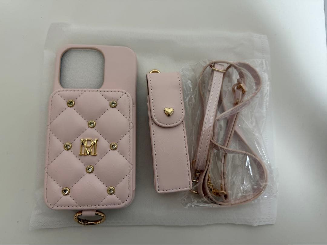 Rosé Muse quilting iPhone case ピンク 14pro