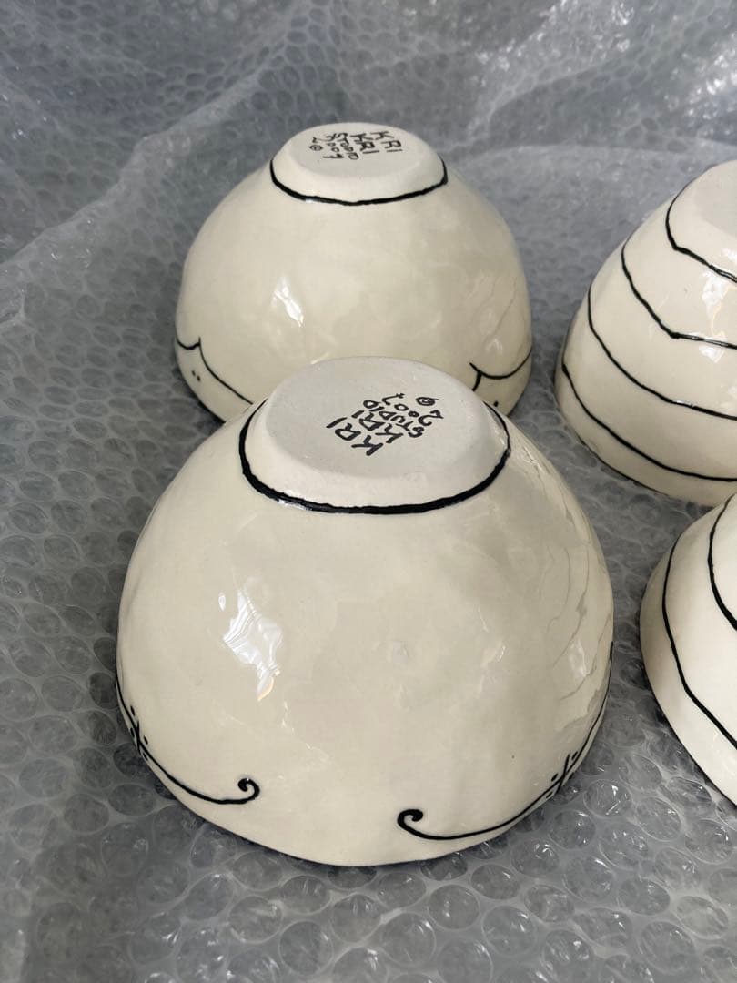 krikristudio カラフルハンドペイントフリーボウル