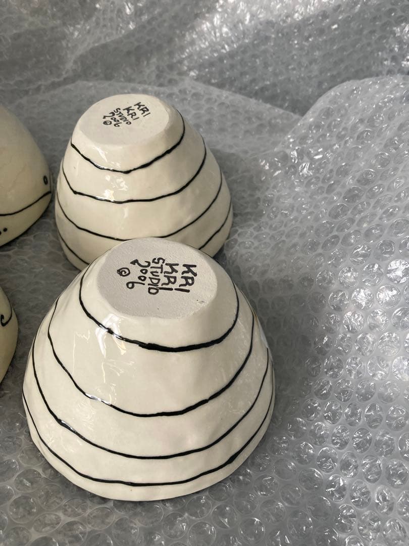 krikristudio カラフルハンドペイントフリーボウル