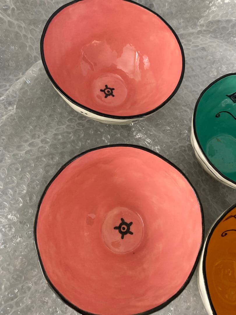 krikristudio カラフルハンドペイントフリーボウル