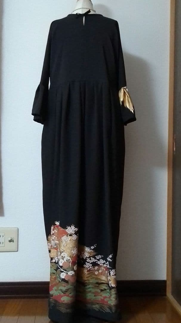 着物リメイクワンピース留袖ドレス御車