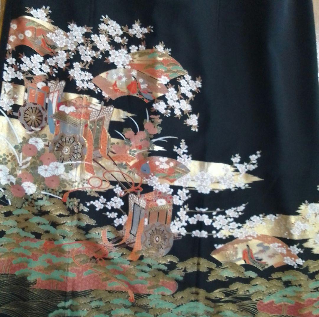 着物リメイクワンピース留袖ドレス御車