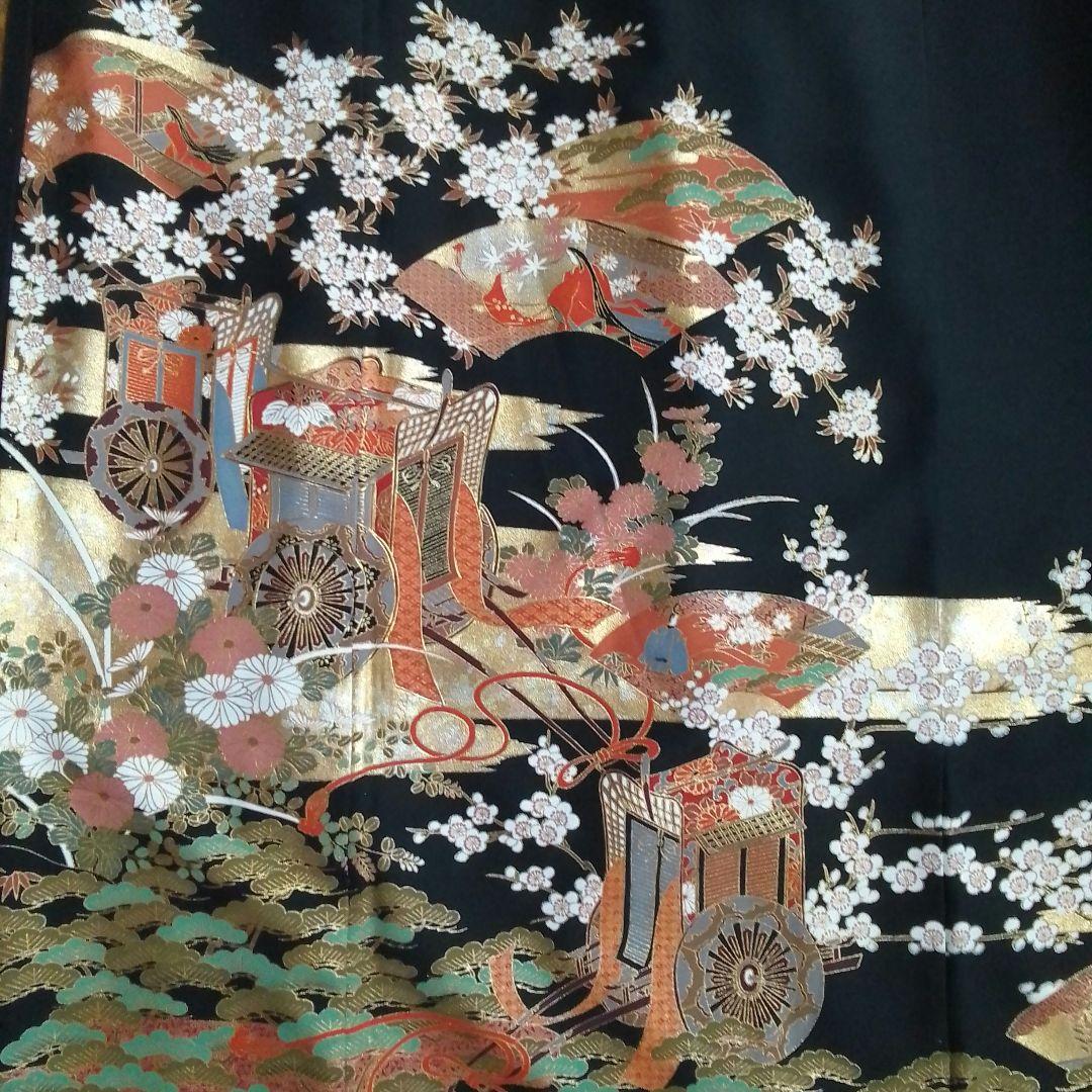 着物リメイクワンピース留袖ドレス御車